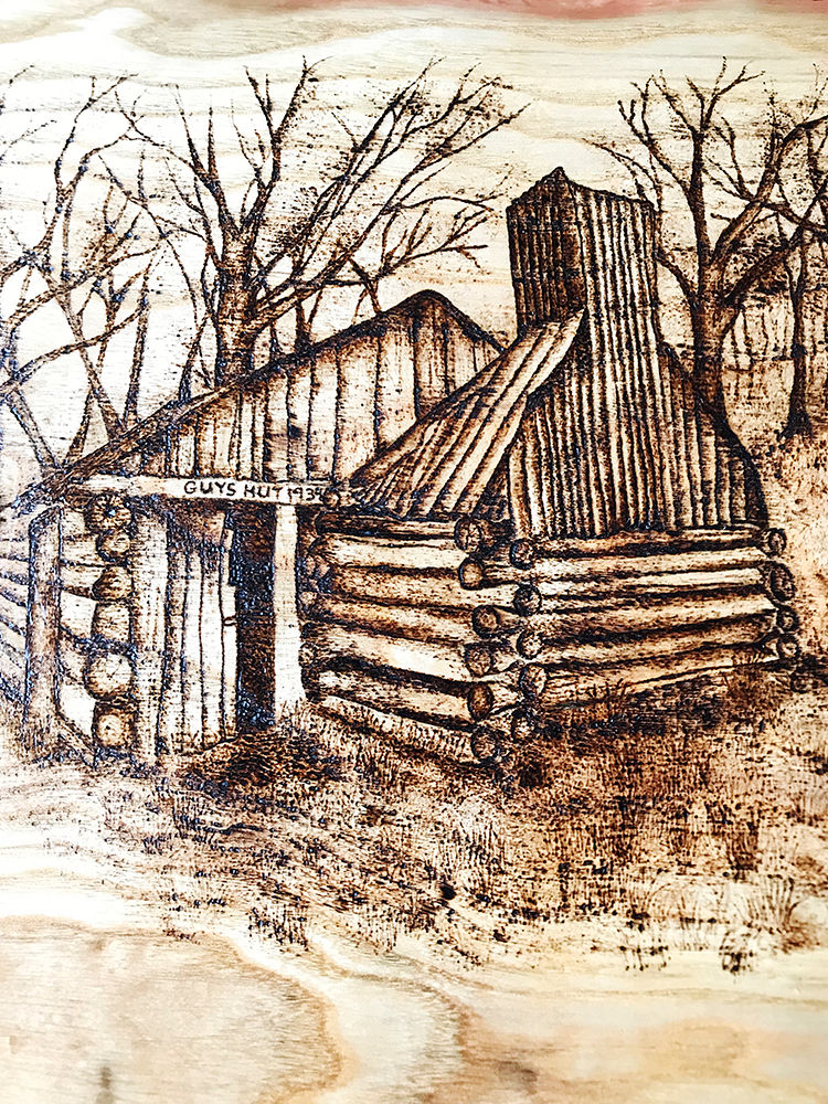 Guys hut cabin detail