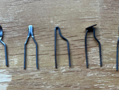 A selection of wire nibs