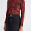 Thumbnail: Berry Animal Print Zip Sleeve Top
