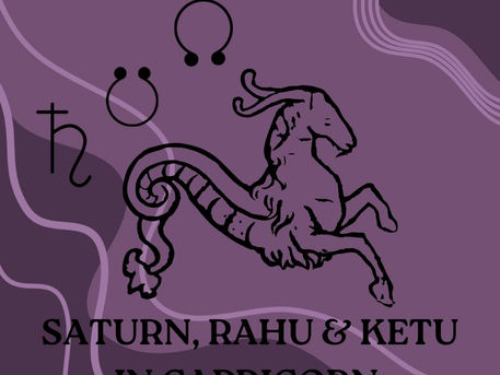 Saturn, Rahu & Ketu in Capricorn
