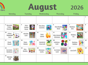 āļø August Activity Calendar š»