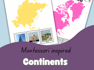 Montessori Inspired Continents Bundle
