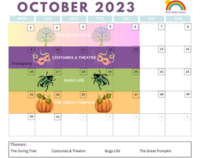October Program Planning Themes & Child Care Activities
