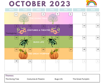 October Program Planning Themes & Child Care Activities