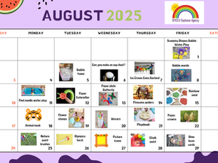 August Activity Calendar!!!