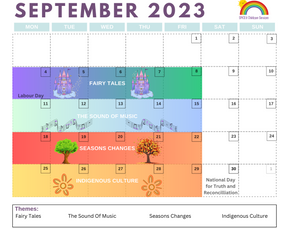 September Program Planning Themes & Child Care Activities