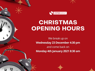System Group Christmas Opening Hours