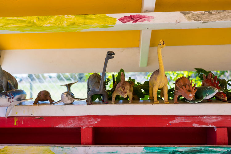 toy dinasours at santa clara parents nursery school