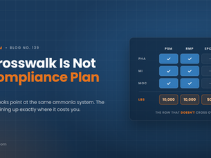 A Crosswalk Is Not a Compliance Plan | Blog No. 139
