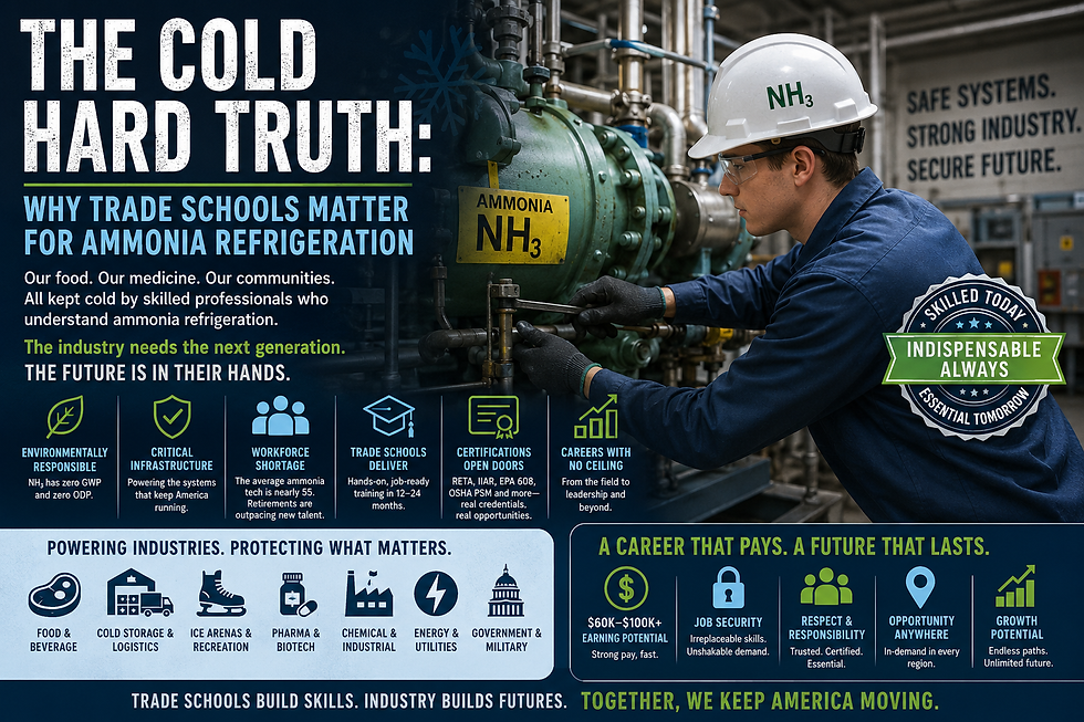 The Cold Hard Truth: Why Trade Schools Matter for Ammonia Refrigeration | Blog No. 132