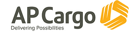 AP Cargo logo with text and Delivering Possibilities slogan. AA2000