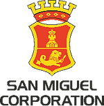 Coat of arms with text: SAN MIGUEL, COAHUILA, Mexico. Golden crest and lion.