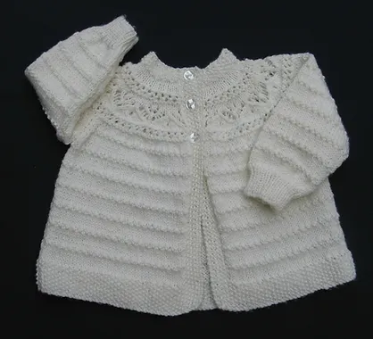 Hand Knitted Baby Girl Clothes And Shawls