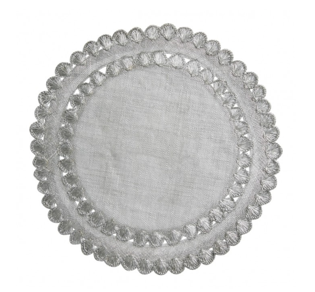 Isadora Silver Placemat by Juliska