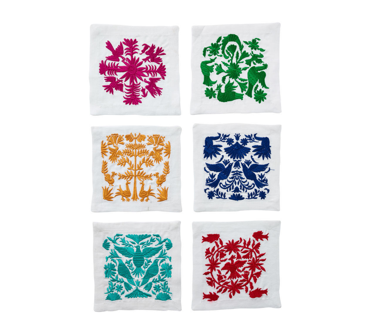 Otomi Cocktail Napkins set of 6 by Kim Sybert