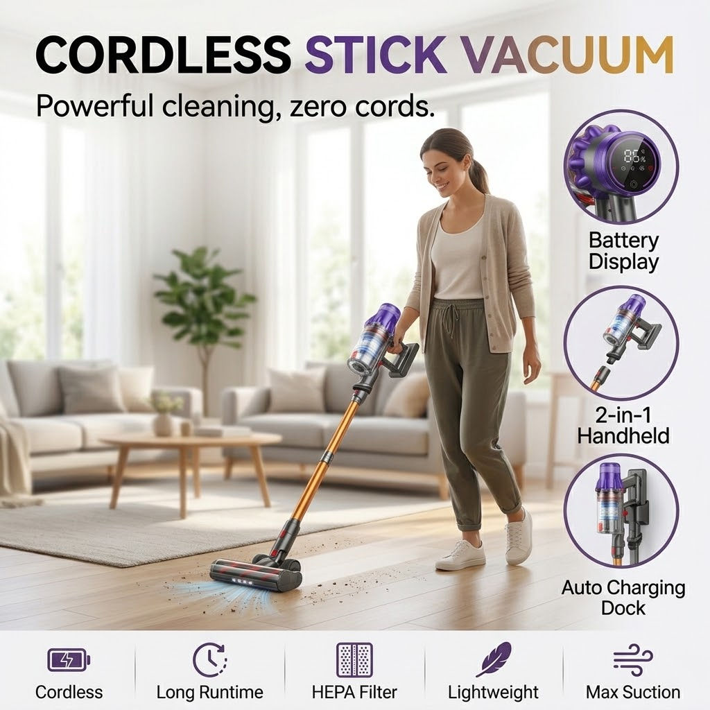 PurePower Stick - The house clean in minutes, cordless, effortless.