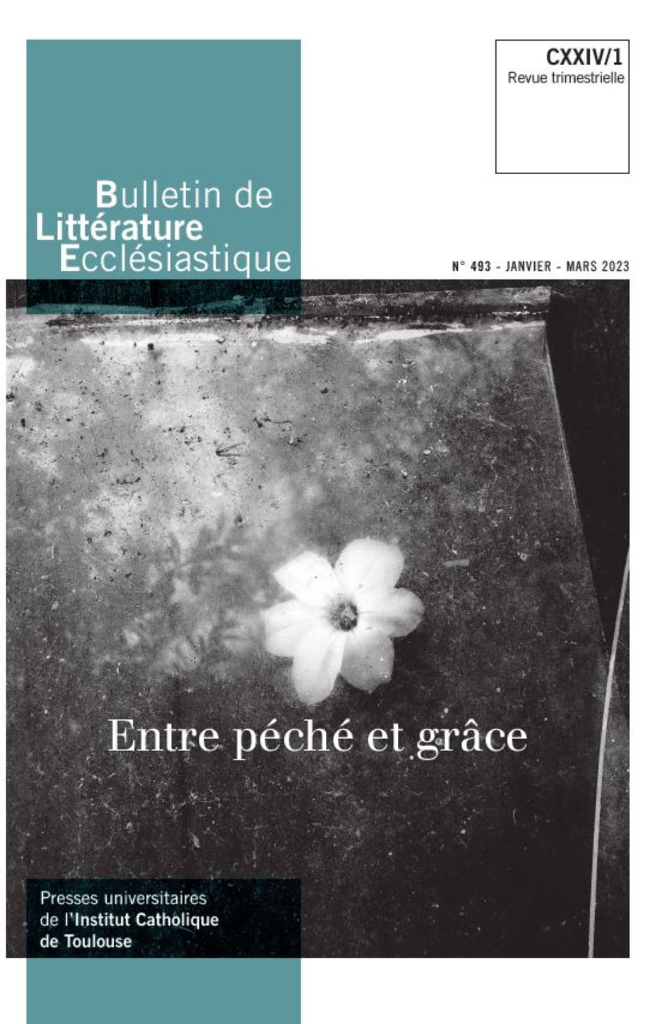 Bulletin de Littérature  Ecclésiastique n°493 - janvier-mars 2023