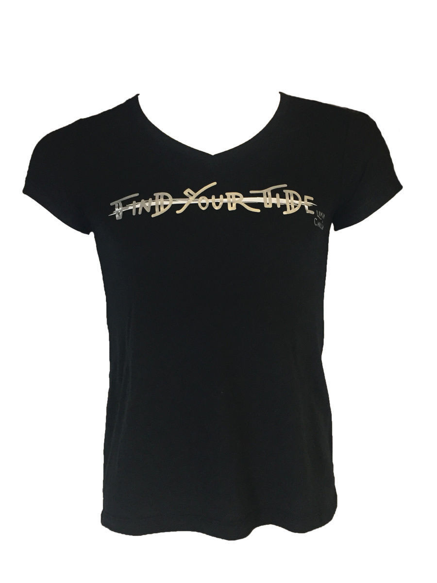 Find Your Tide Livin & Chillin Women's Short Sleeve Organic Cotton Shirt