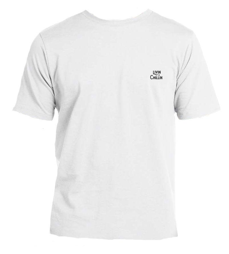 Thumbnail: Livin and Chillin Surfboard Mens Moisture Wicking T-Shirt-Light Grey
