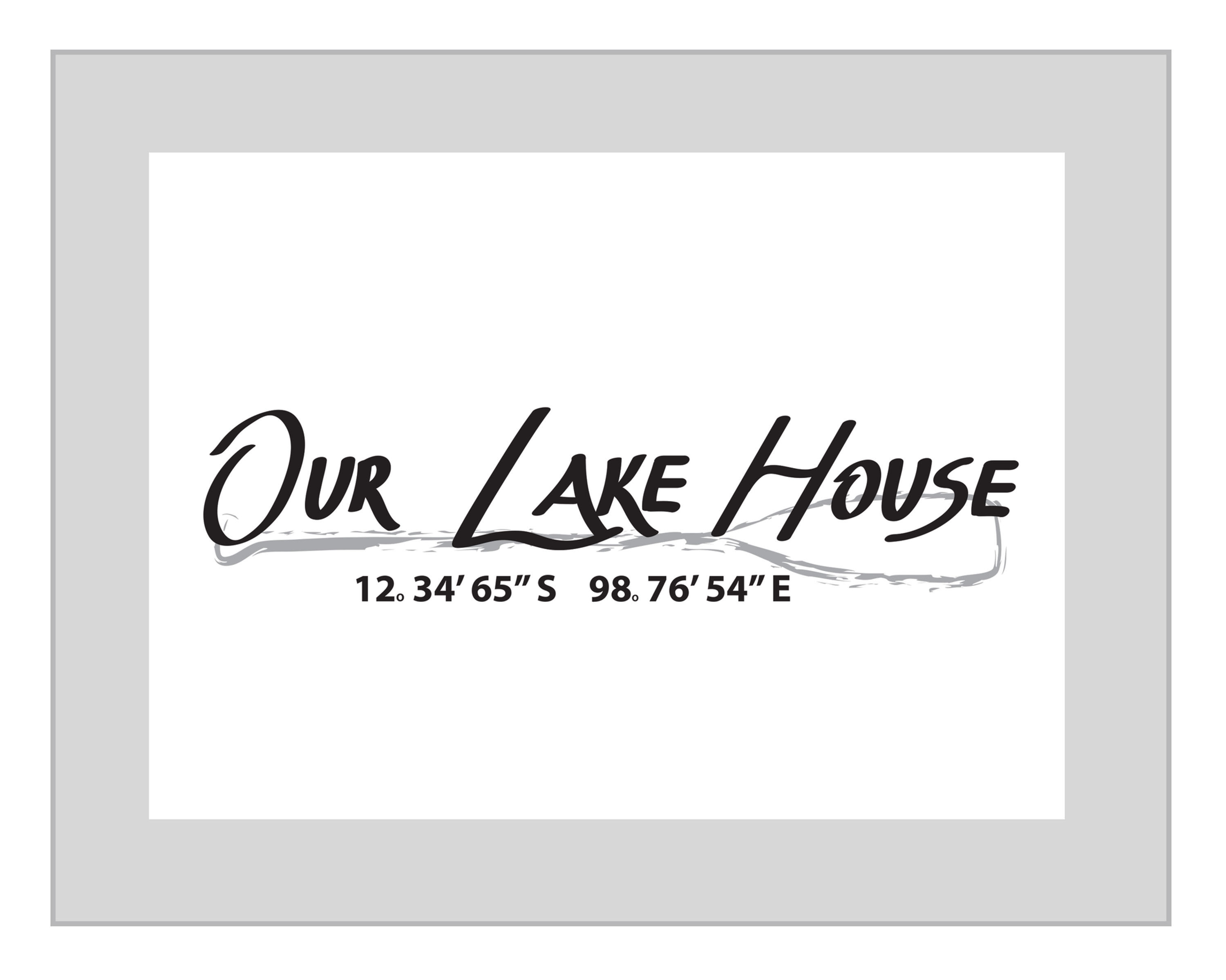 Personalized 'Our Lake House' Print
