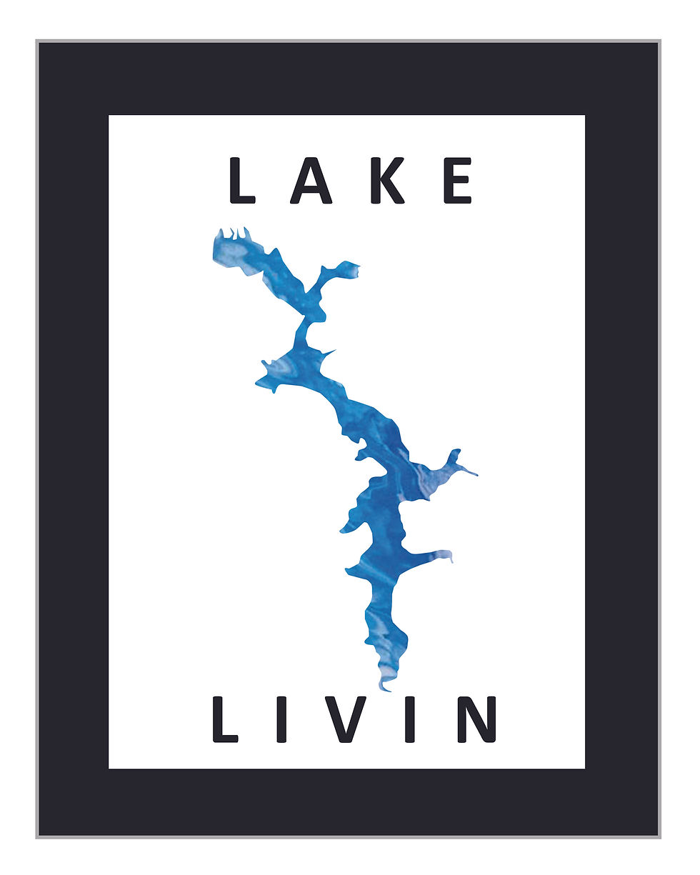 Thumbnail: Personalized 'Lake Livin' Print
