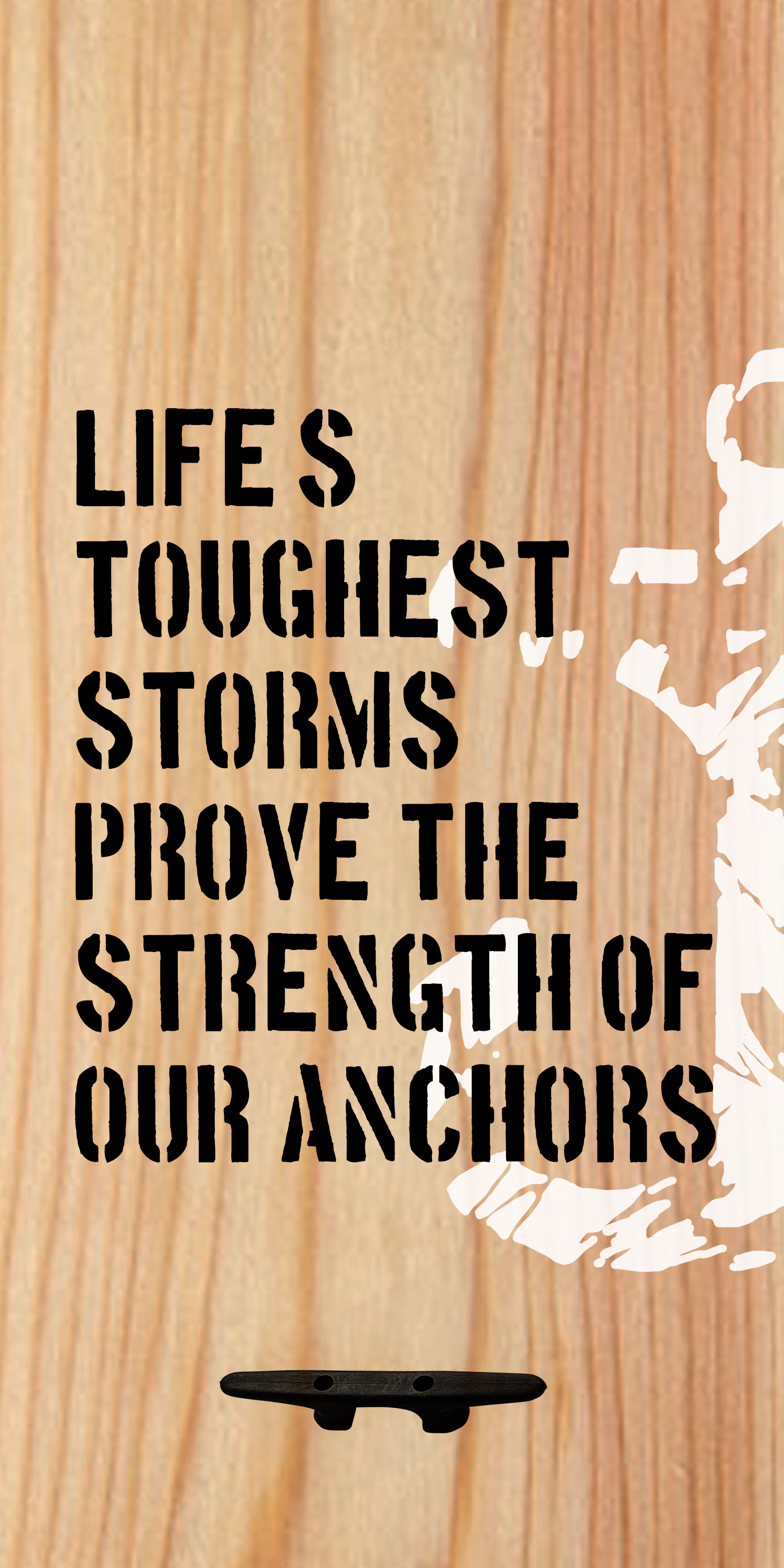 Strength of Our Anchors Wall Decor with Boat Tie Hanger