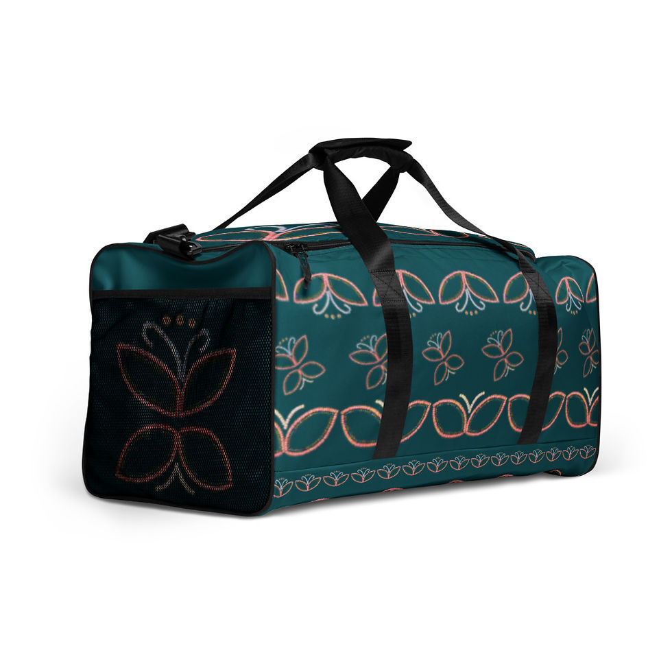 Thumbnail: Beaded Butterfly Duffle Bag