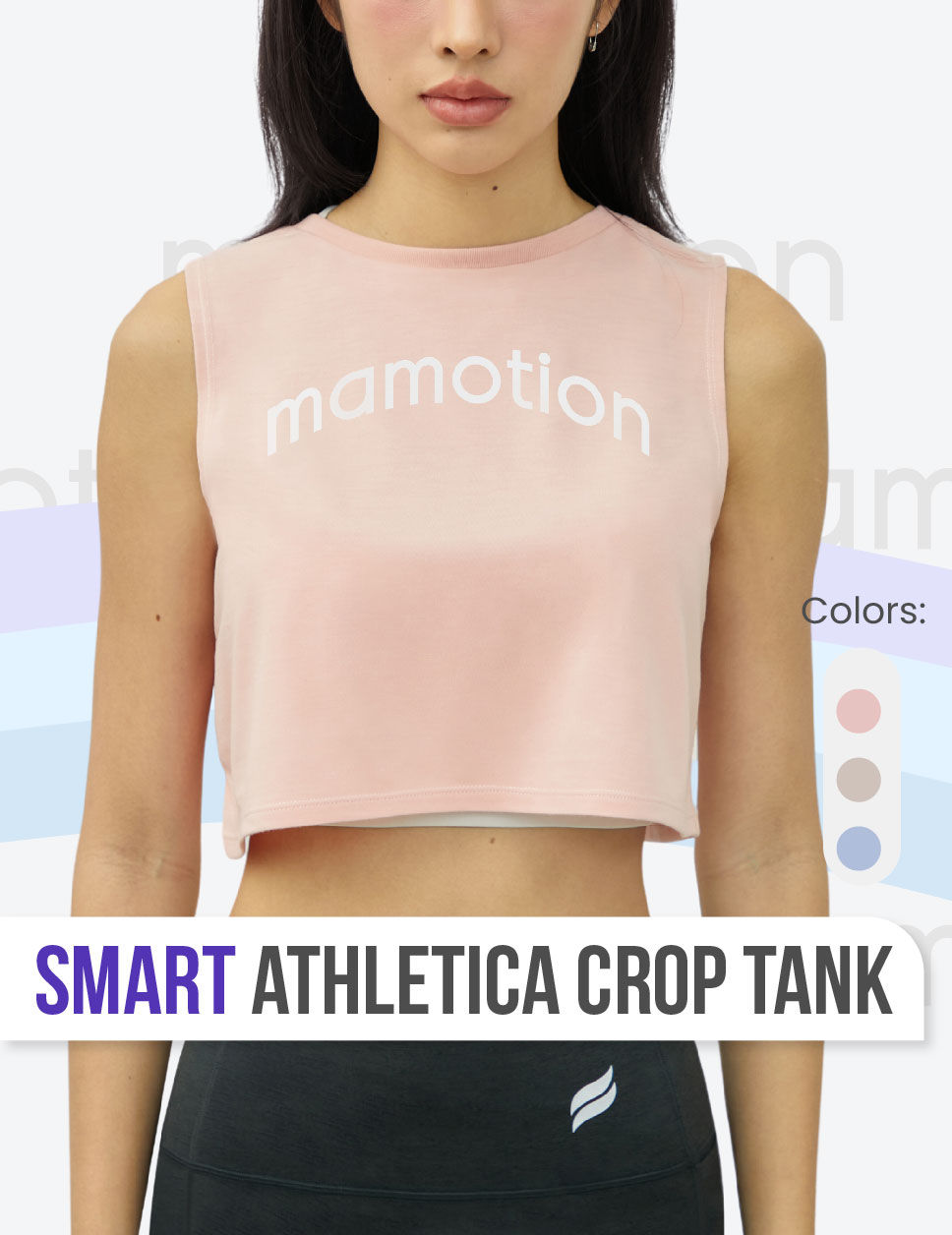 Mamotion® Smart Athletica Crop Tank - Mamotion® Active