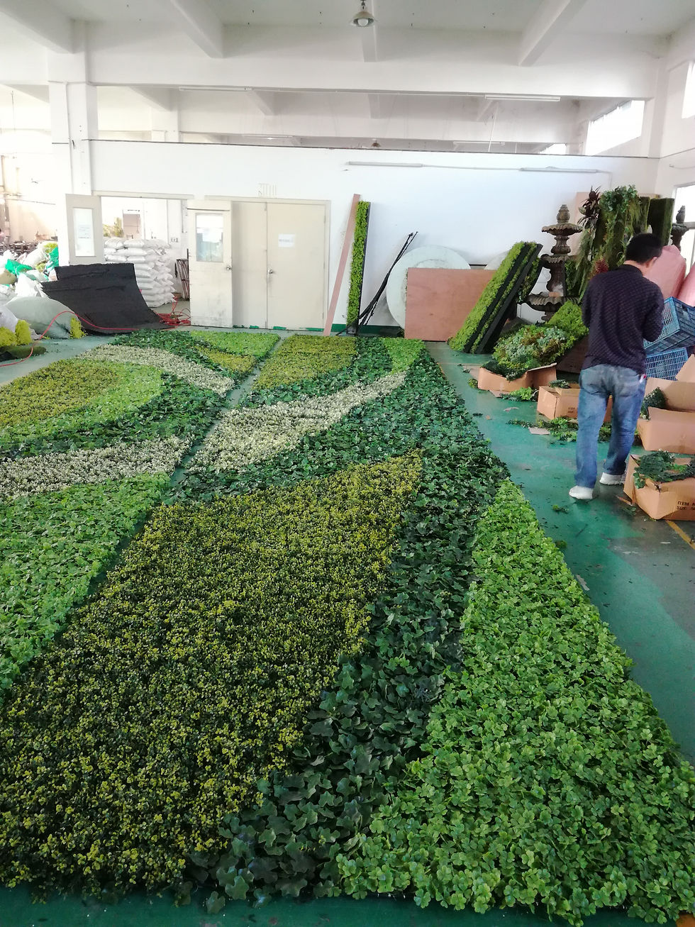 Thumbnail: Customized artificial vertical pattern plant wall PLANTWALL029