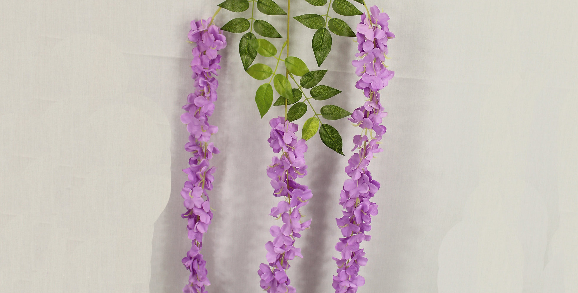 Download 3.6 Feet Artificial Fake Wisteria Vine(package of 12pcs) Purple flowers | artificial-forest