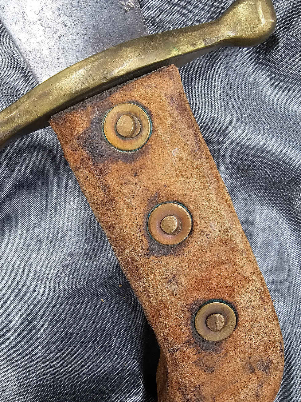 サムネイル： WWII US CASE XX BOWIE KNIFE WITH CUSTOM LEATHER HANDLE 