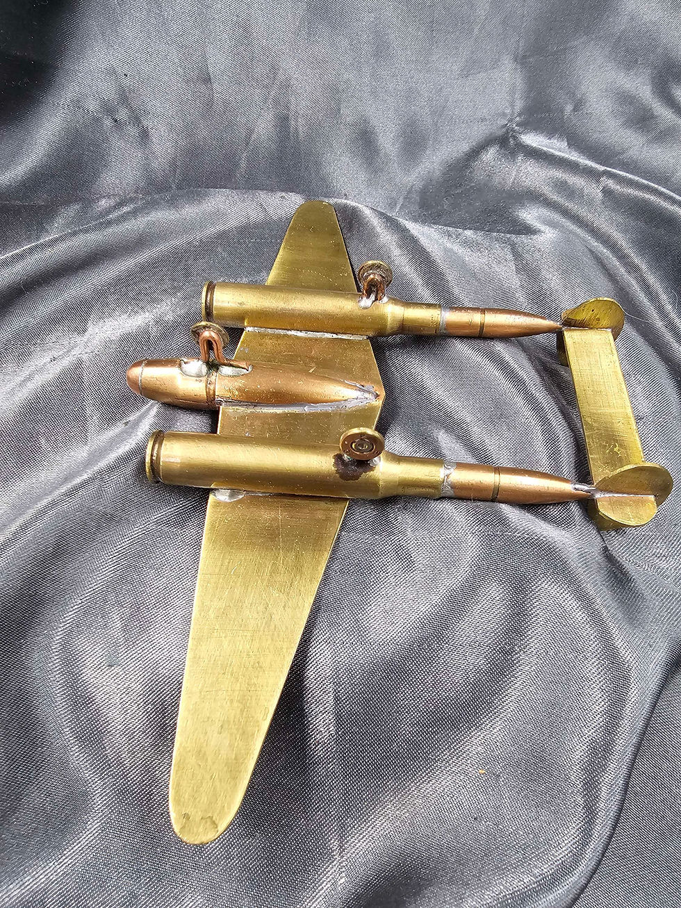 Miniaturbild: WWII P38 TRENCH ART PLANE 