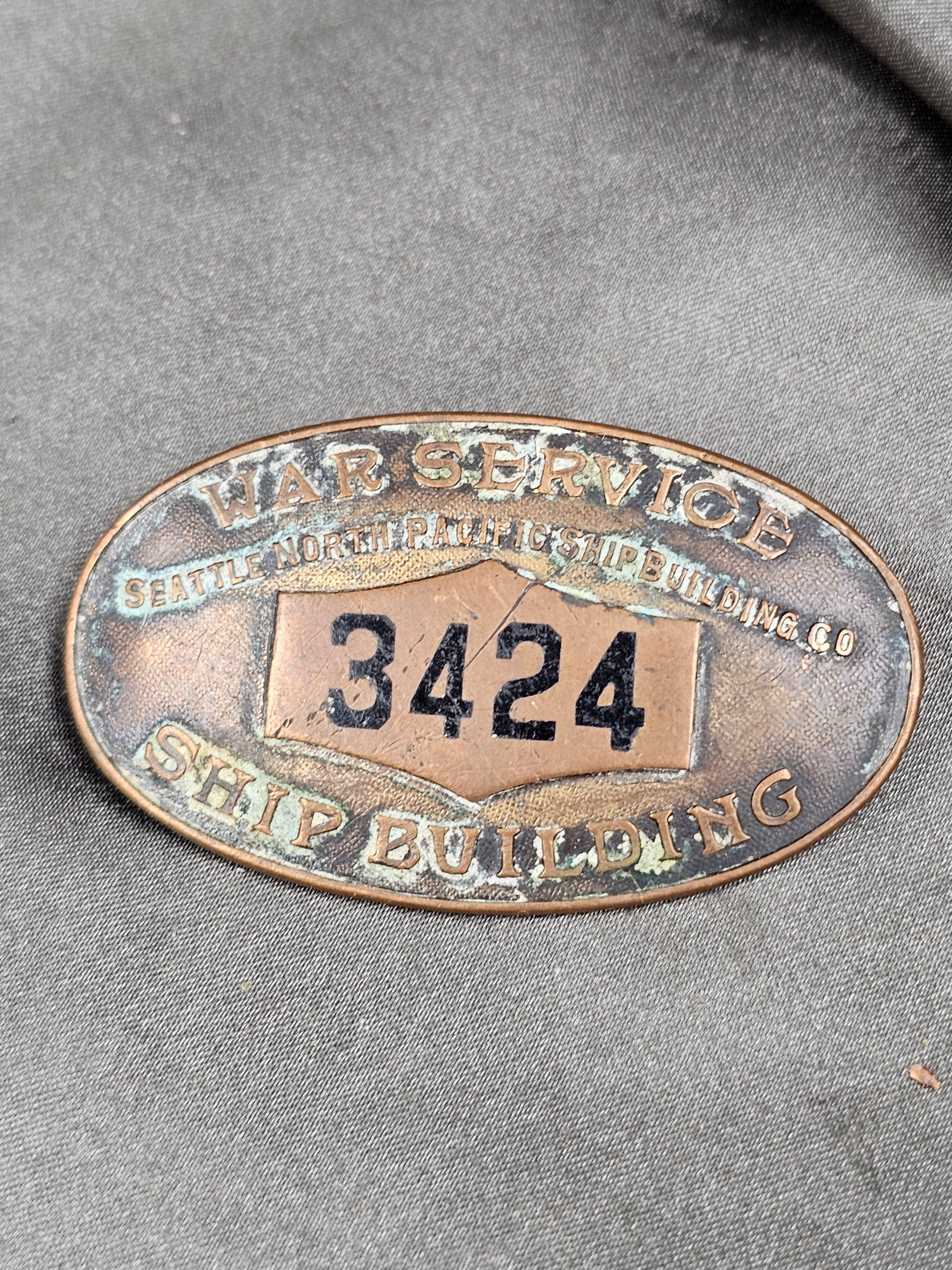 WWI  Seattle North Pacific Shipbuilding Badge