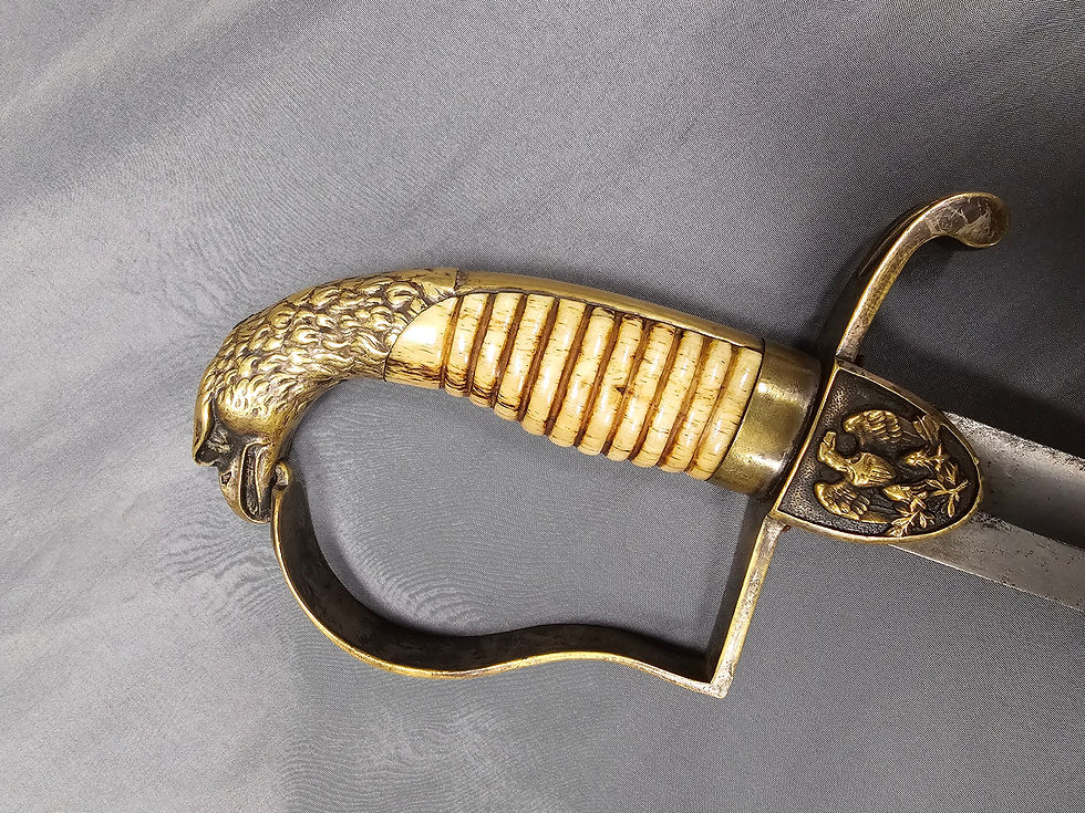Miniature : MODEL 1812 FEDERAL ERA LIGHT MOUNTED CAVALRY SWORD WITH PHILADELPHIA EAGLE