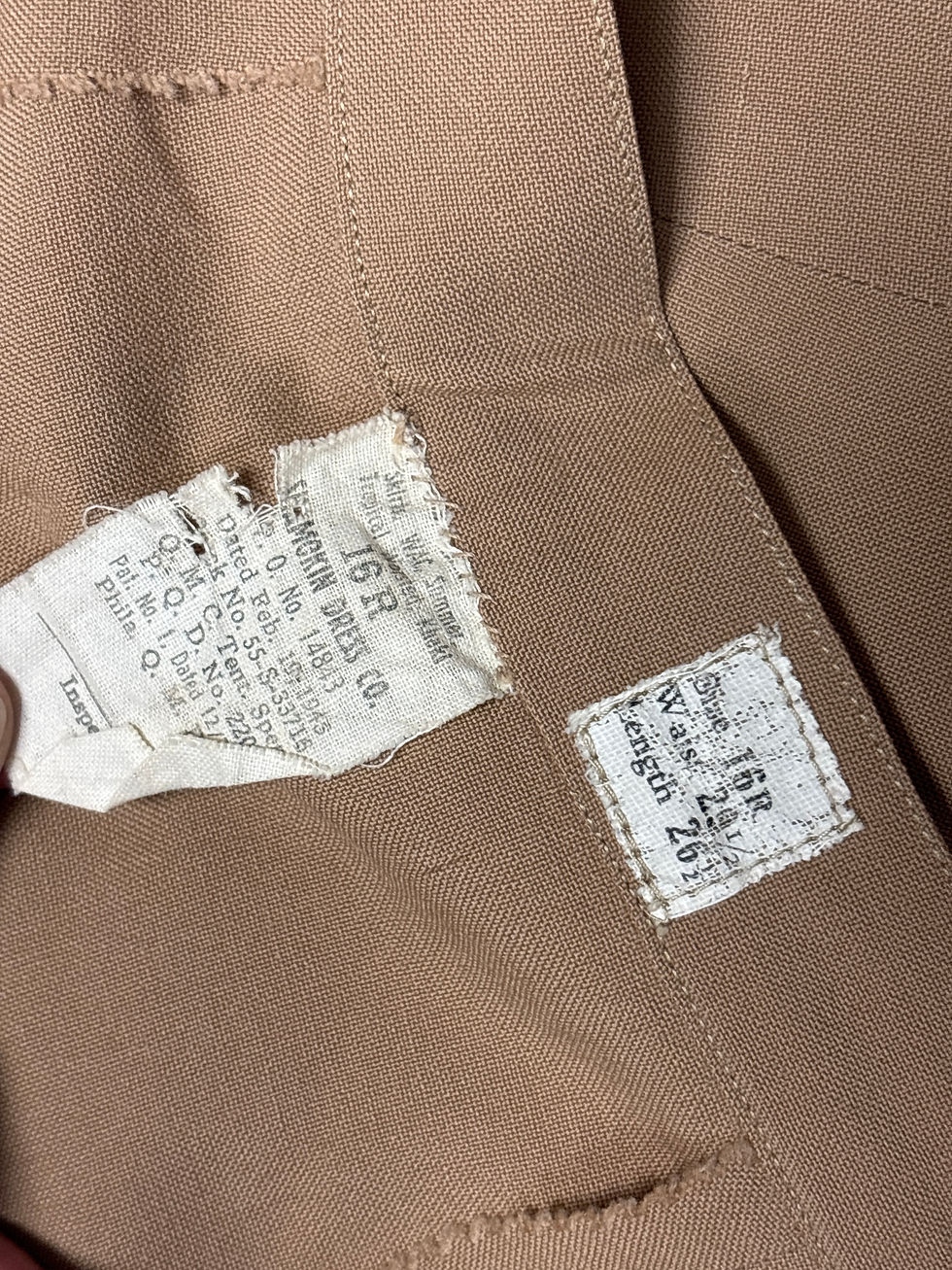 Miniature : WWII WOMEN ARMY CORPS TAN UNIFORM