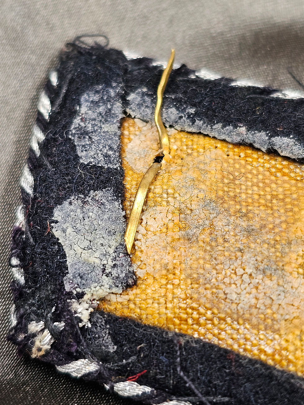 Miniaturbild: WWII GERMAN SS COLLAR TAB OBERSCHARFÜHRER 