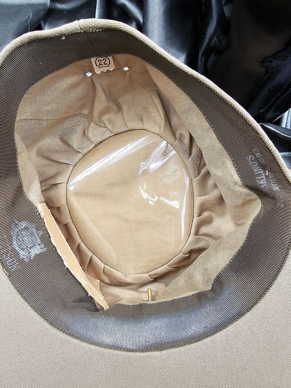 Thumbnail: WWII WAC TAN WOOL HOBBY HAT