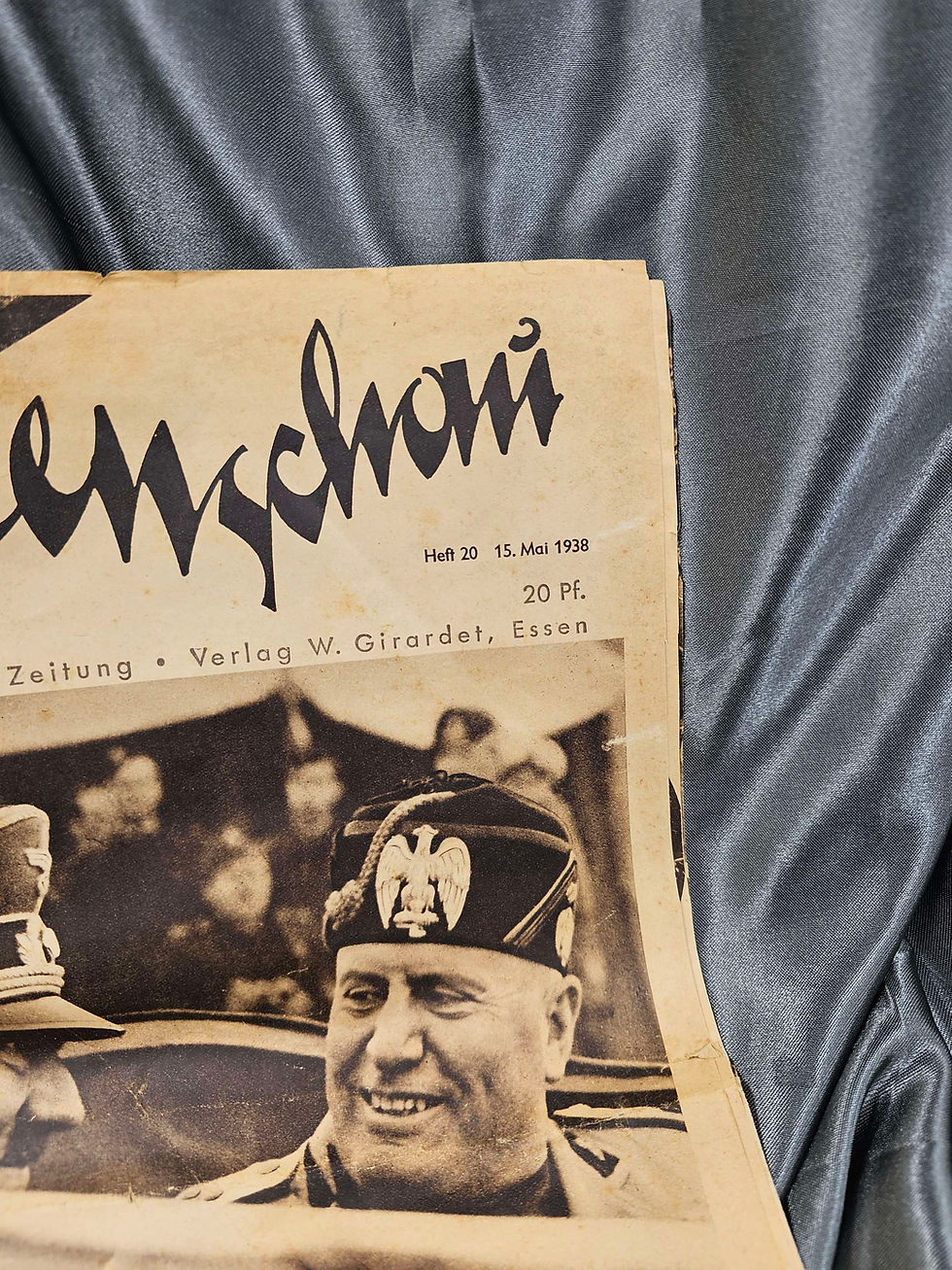 Thumbnail: WWII GERMAN MUSOLINI & HITLER HEADLINES