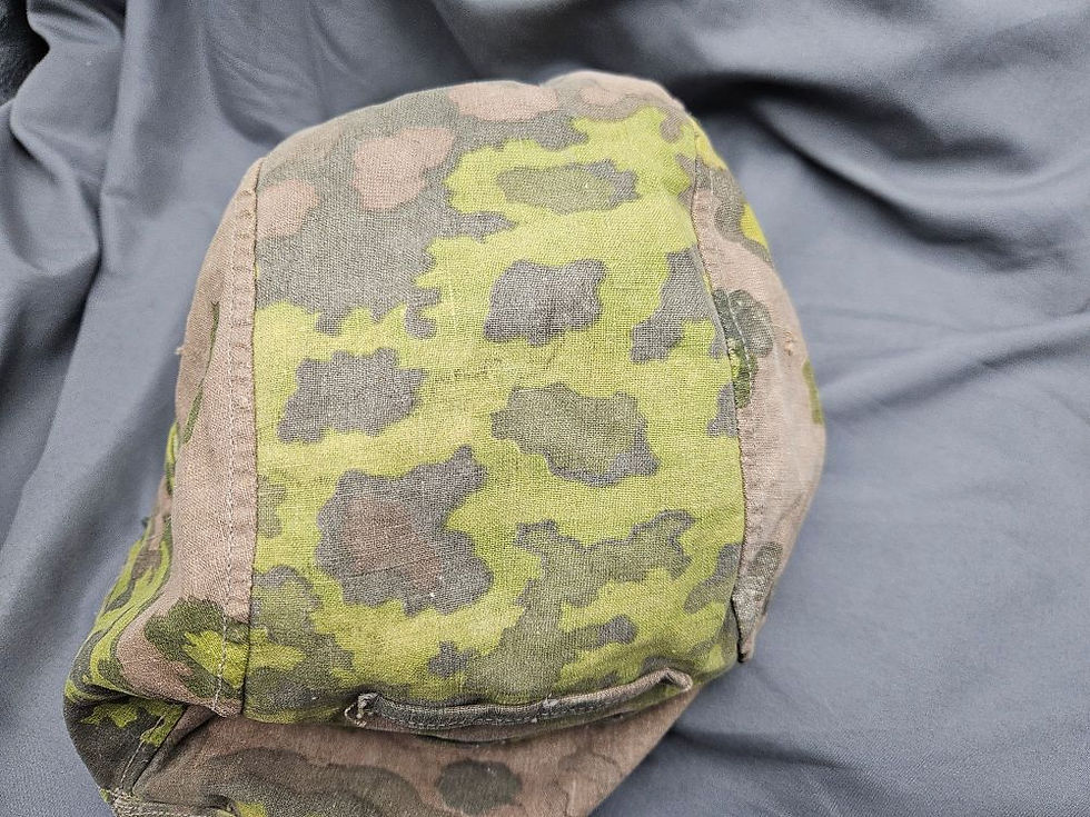 Miniature : Original Material Waffen SS Type II Oak Helmet Cover