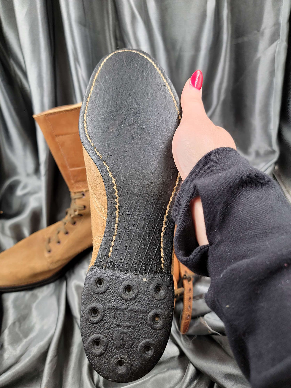 Miniature : WWII US ROUGHOUT DOUBLE BUCKLE BOOTS