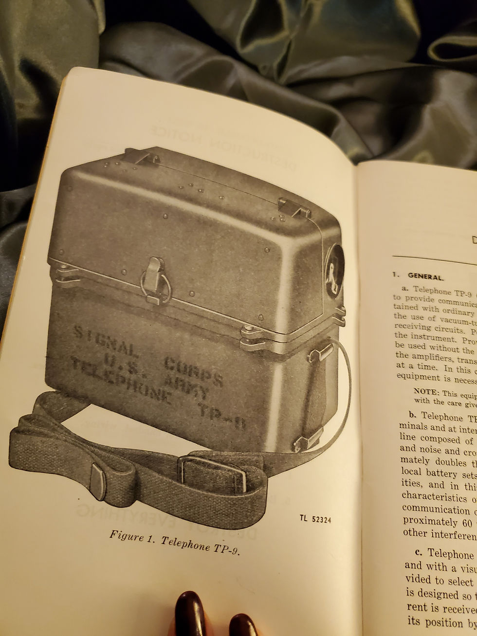 Thumbnail: WWII TELEPHONE TP-9 MANUAL