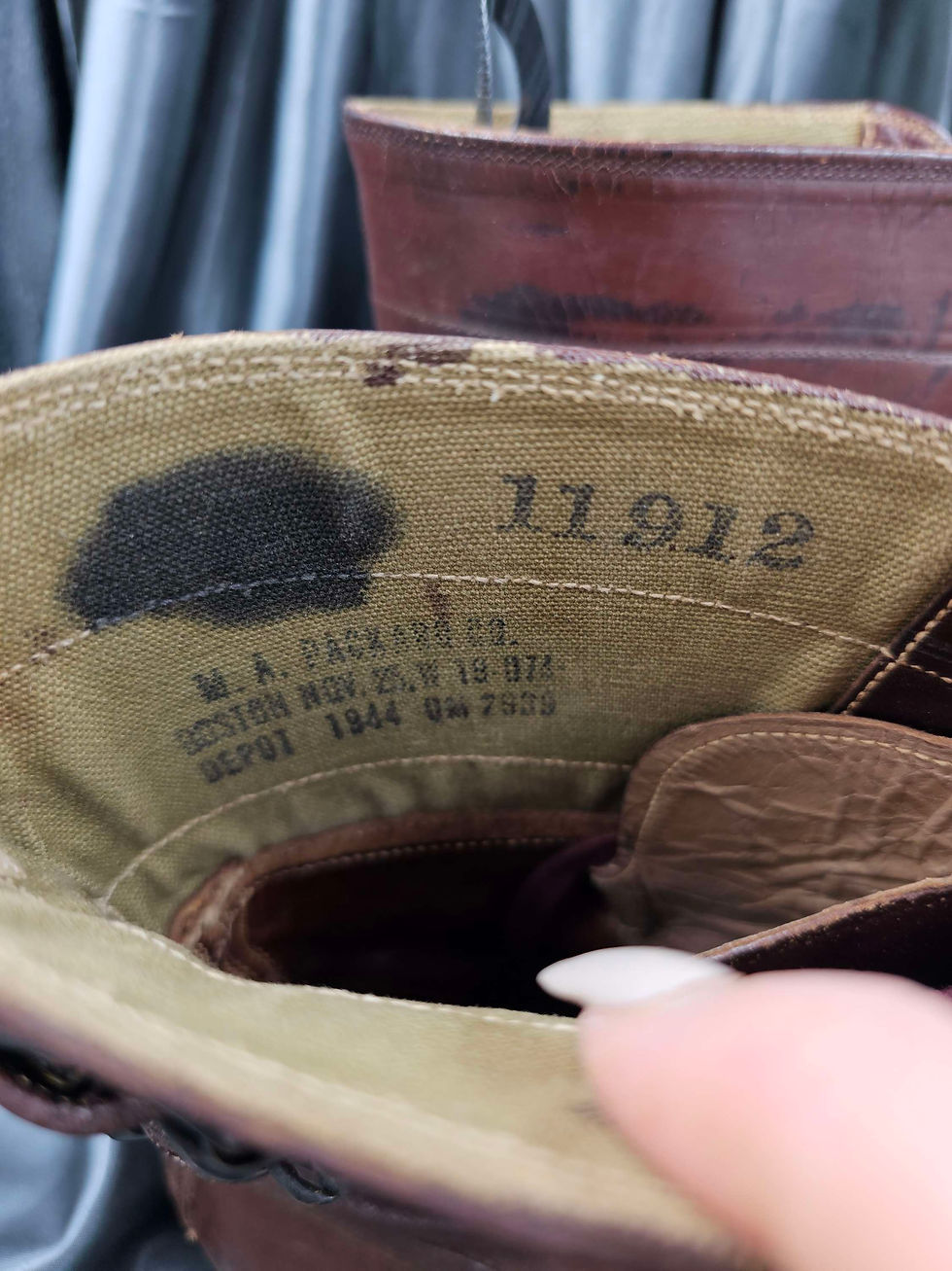 Miniaturbild: WWII US DOUBLE BUCKLE BOOTS 