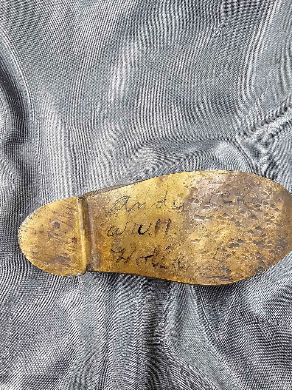 Thumbnail: WWII ERA SOUVENIR OF HOLLAND TRENCH ART SHOE 