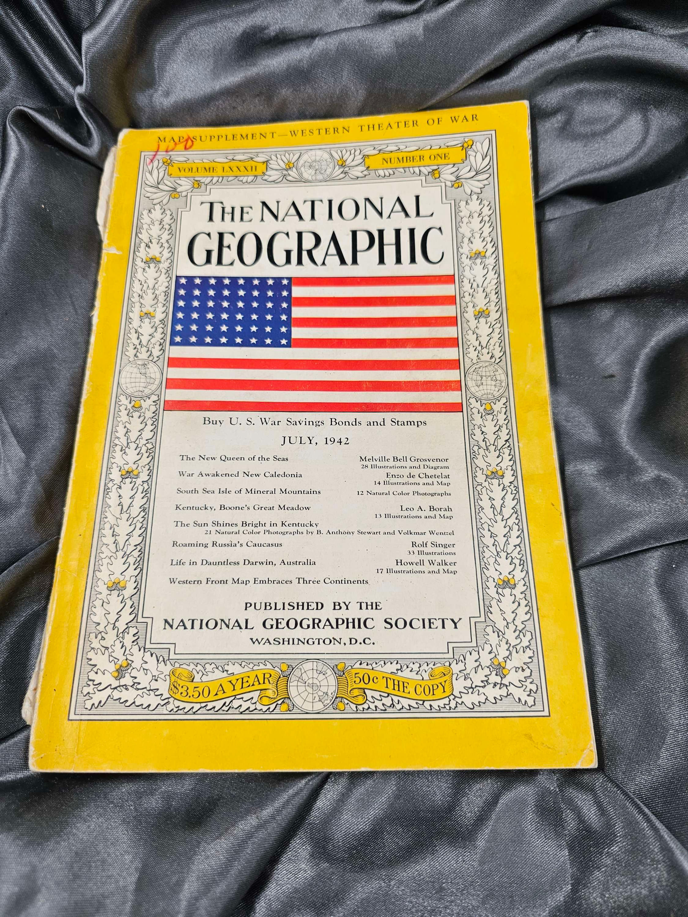 WWII ERA NATIONAL GEOGRAPHIC JULY 1942