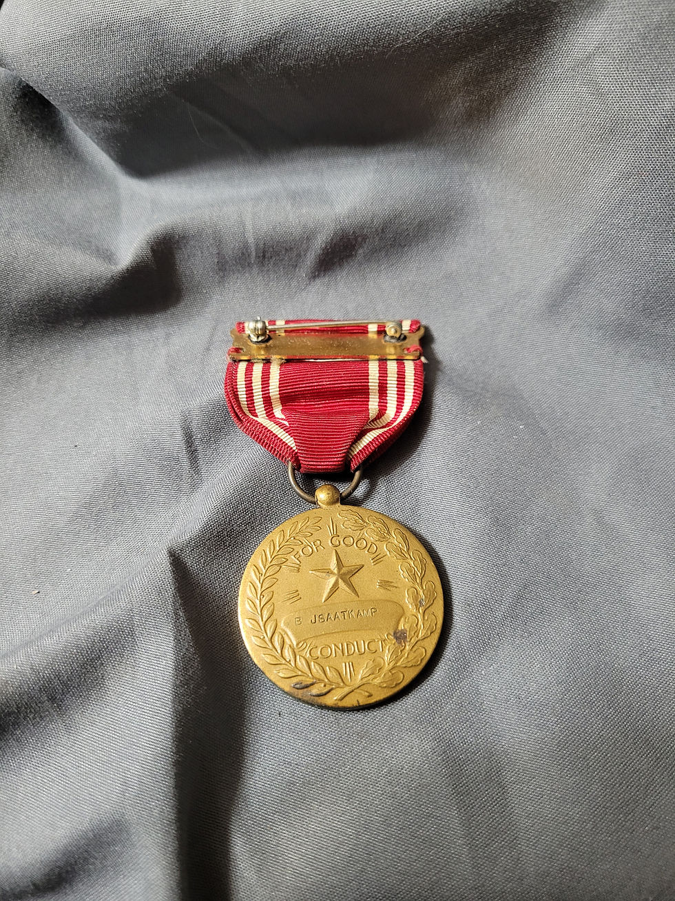 Thumbnail: WWII NAMED GOOD CONDUCT MEDAL