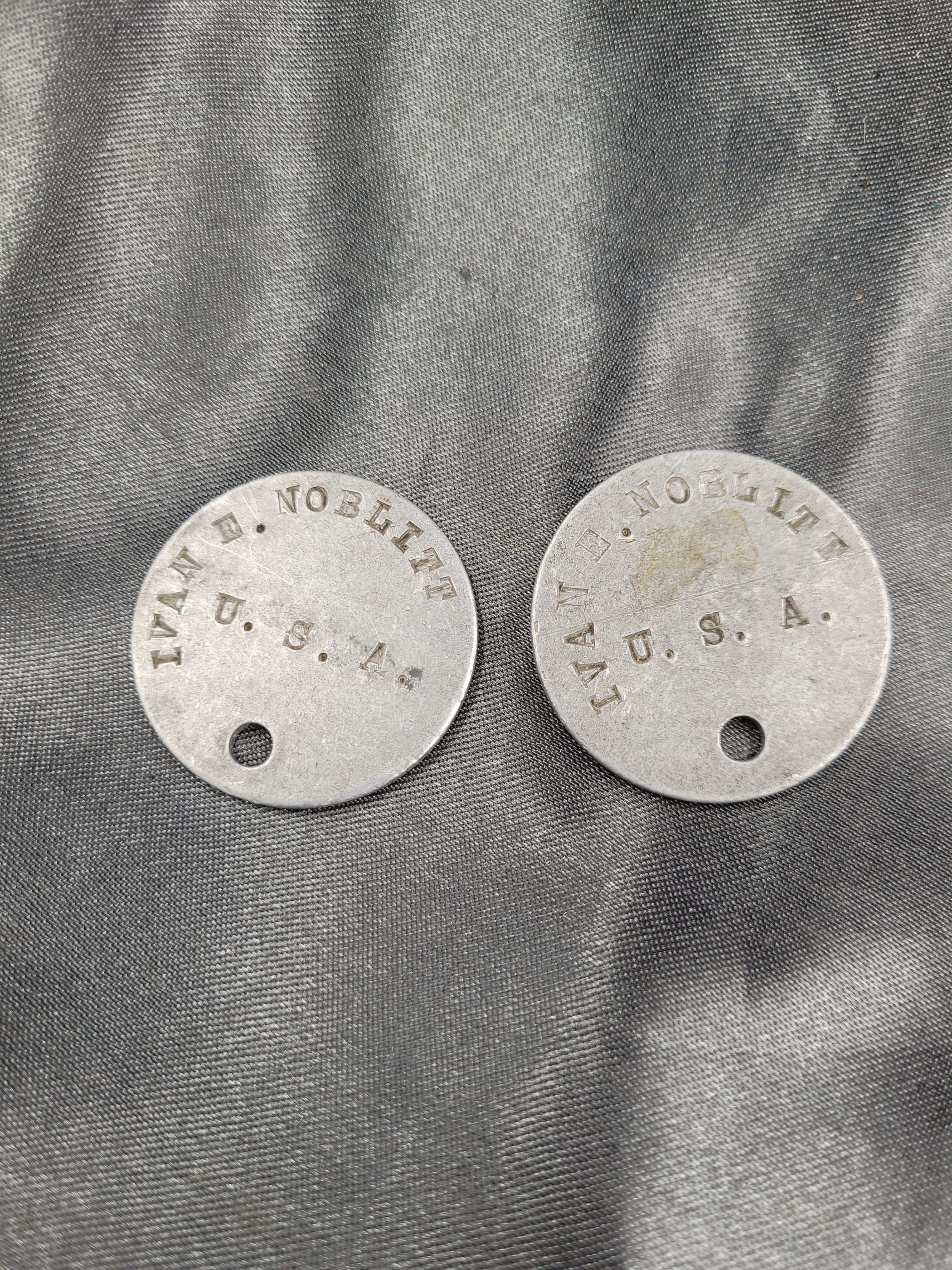 WWI DOG TAG SET 
