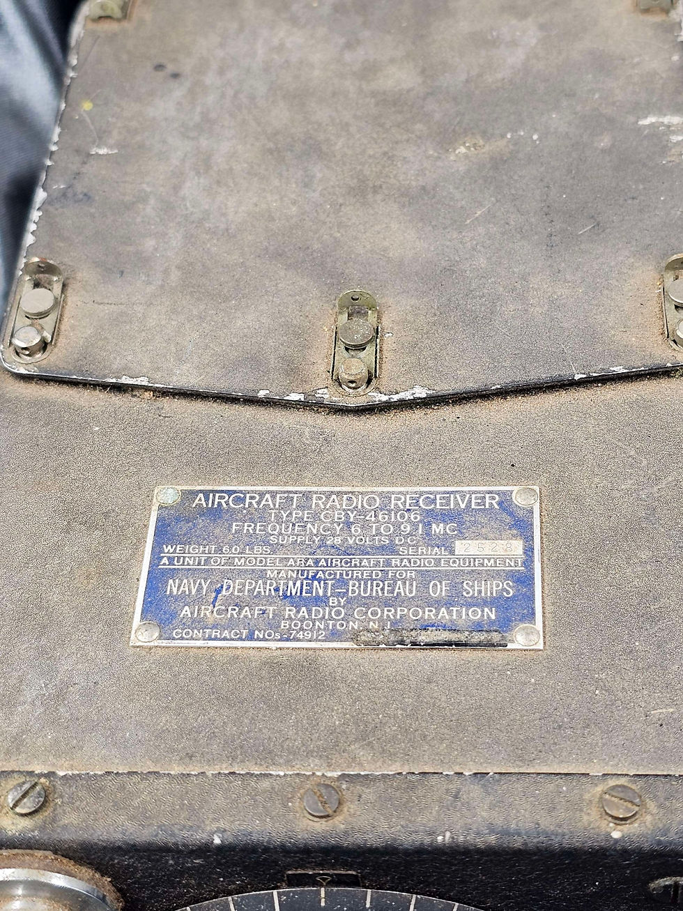 Thumbnail: WWII NAVY ALAMEDA AIRCRAFT RADIO RECEIVER CBY-46106 