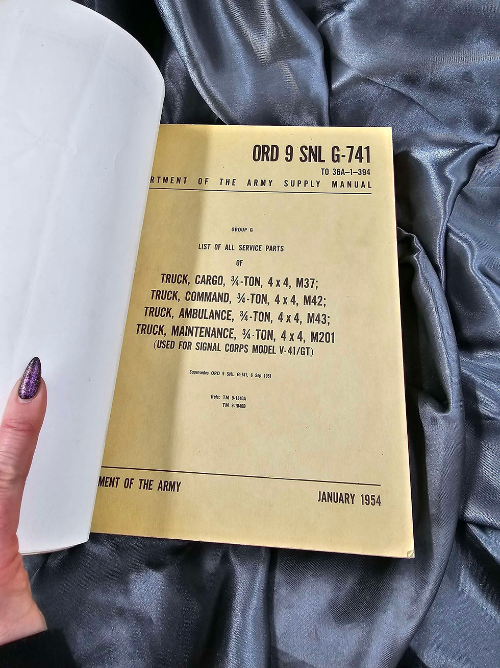 サムネイル： 1957 MAINTENANCE ALLOWANCE MANUALS ARMY VEHICLES 