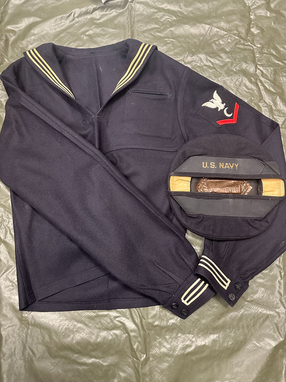 Thumbnail: WWII US ADMIRALTY ISLANDS NAVY COOK GROUPING