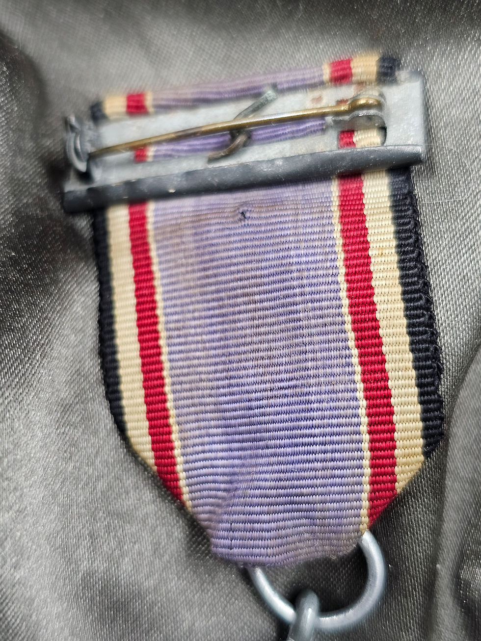 Miniature : WWII GERMAN LUFTSCHULTZ CIVIL DEFENSE MEDAL SECOND CLASS WITH GI MODIFICATION